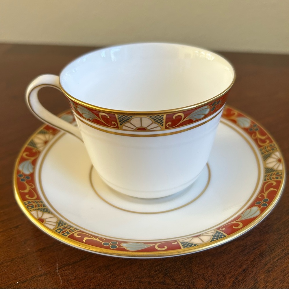 Royal Crown Derby Cloisonné pattern tea cup set